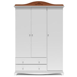 Guarda Roupa Nóbile Branco Provençal e Madeira