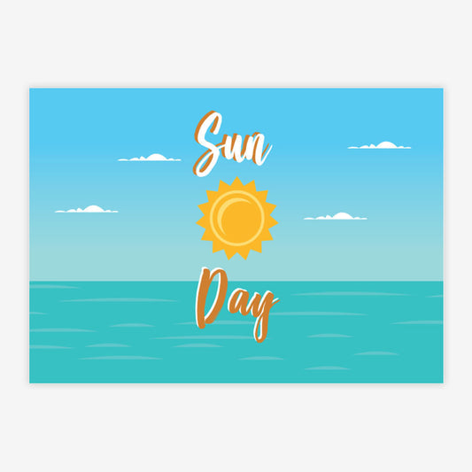 Quadro Infantil Sun Day Laranja