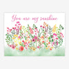 Quadro Infantil Tropical You Are My Sunshine Verde Horizontal