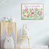 Quadro Infantil Tropical You Are My Sunshine Verde Horizontal