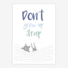 Quadro Infantil Animais Don't Grow Up Azul