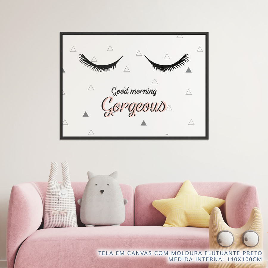 Quadro Infantil Good Morning Gorgeous Rose