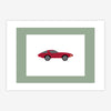 Quadro Infantil Carro Vermelho