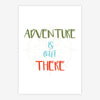 Quadro Infantil Adventure Is Out There Preto