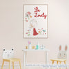 Quadro Infantil Lolla Be Lovely Vermelho