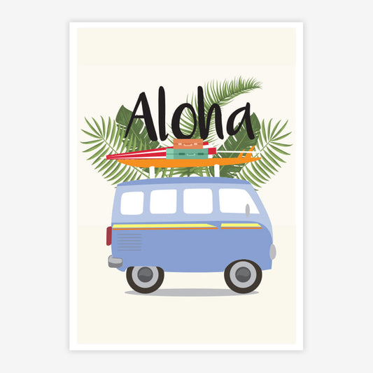 Quadro Infantil Aloha Laranja