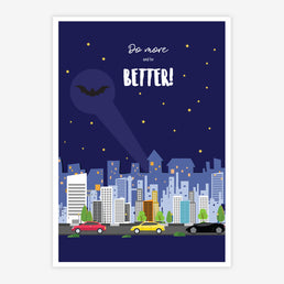 Quadro Infantil Do More And Be Better Vermelho