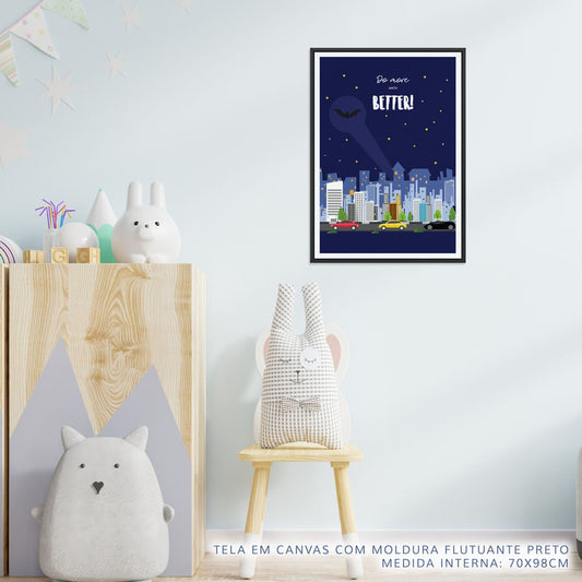 Quadro Infantil Do More And Be Better Vermelho