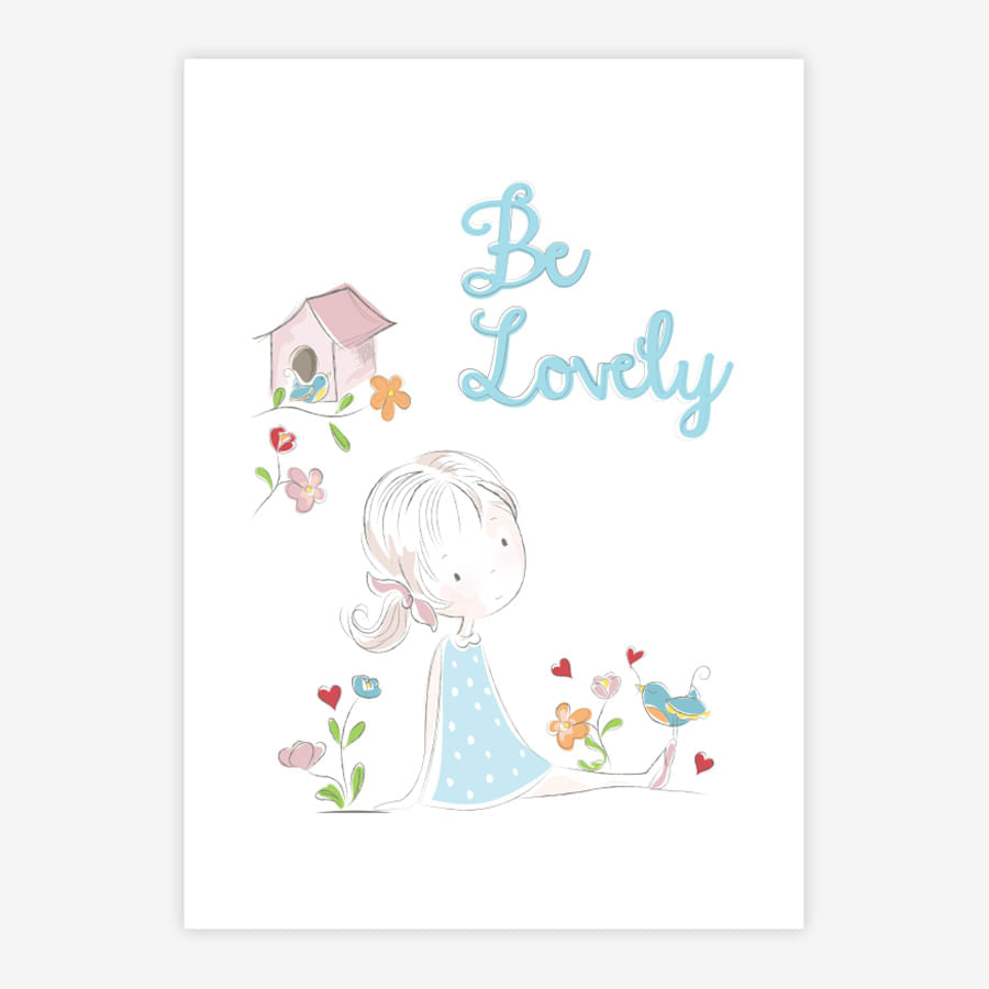Quadro Infantil Lolla Be Lovely Tifany