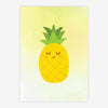 Quadro Infantil Tropical Abacaxi Amarelo
