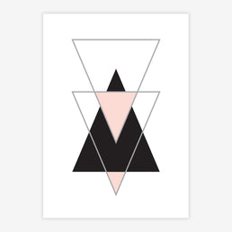 Quadro Infantil Triângulo Rose