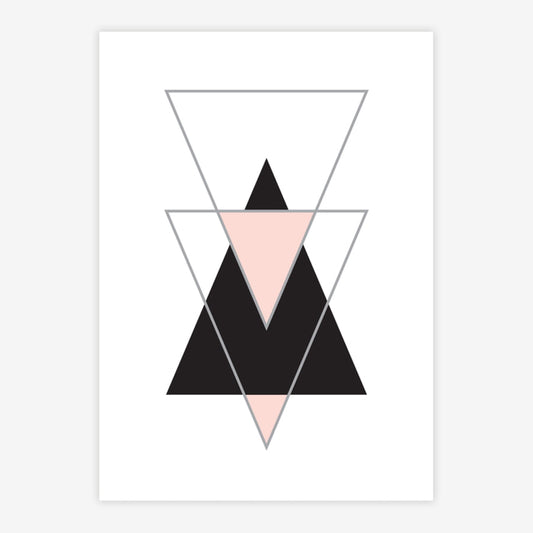 Quadro Infantil Triângulo Rose