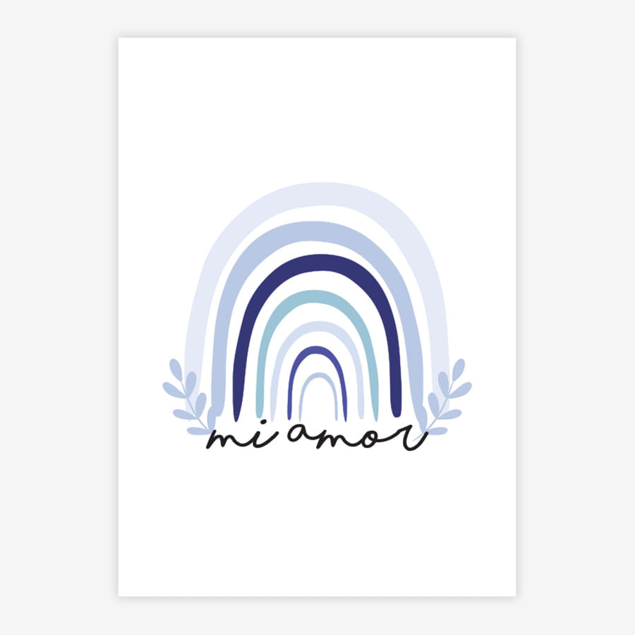 Quadro Infantil Mi Amor Azul