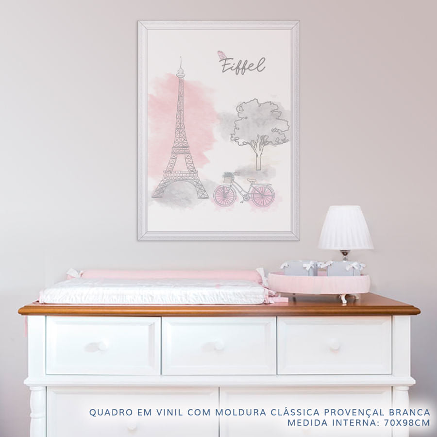 Quadro Infantil Paris Eiffel Vertical