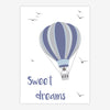 Quadro Infantil Balão Sweet Dreams Cinza