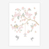 Quadro Infantil Jardim Liv Galho Esquerdo Rosa