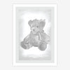 Quadro Infantil Urso Classic Cinza