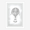 Quadro Infantil Balão Classic Cinza