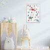 Quadro Infantil Dino ABC Color