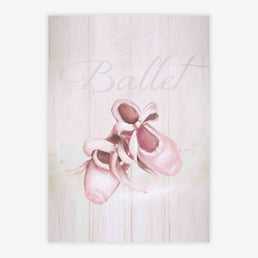 Quadro Infantil Sapatilha de Balé Rosa