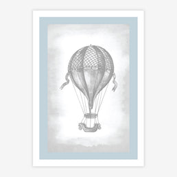 Quadro Infantil Balão Classic Azul