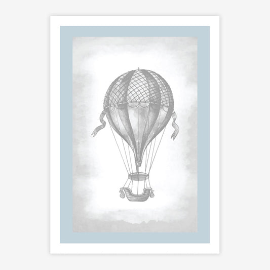 Quadro Infantil Balão Classic Azul