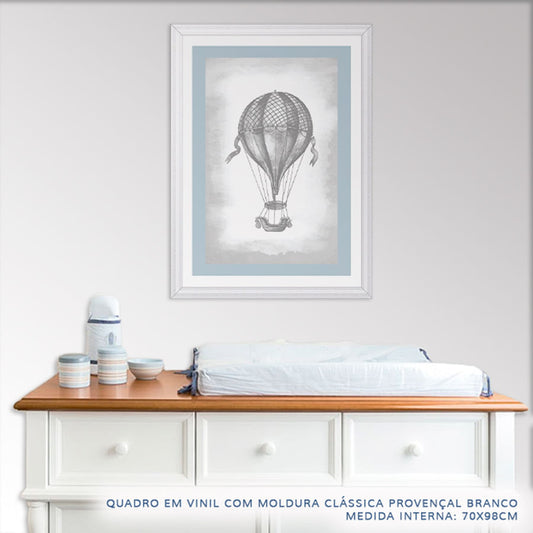 Quadro Infantil Balão Classic Azul