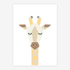 Quadro Infantil Girafa Moderna Amarelo