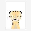 Quadro Infantil Tigre Moderno Amarelo