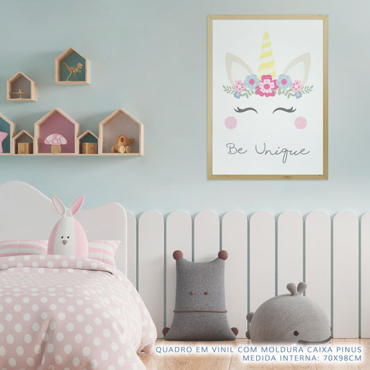 Quadro Infantil Be Unique Color Rosa
