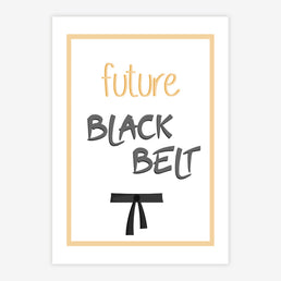 Quadro Infantil Future Back Belt Amarelo