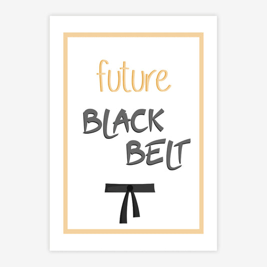 Quadro Infantil Future Back Belt Amarelo