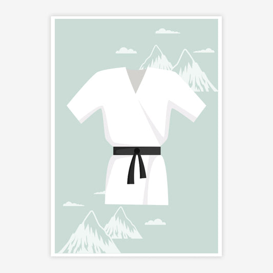 Quadro Infantil Kimono Malva