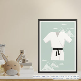 Quadro Infantil Kimono Malva