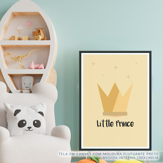 Quadro Infantil Coroa Amarelo