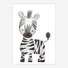 Quadro Infantil Selva Zebra Color
