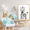 Quadro Infantil Selva Zebra Color