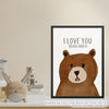 Quadro Infantil Urso Marrom