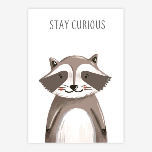 Quadro Infantil Esquilo Cinza