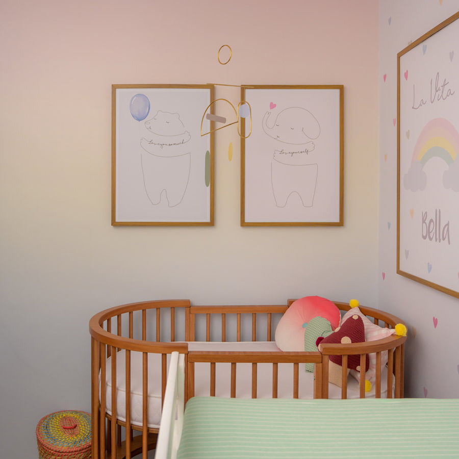 Quadro Infantil Urso Love You So Much Azul