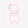 Quadro Infantil Elefante Love Yourself Rosa