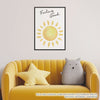 Quadro Infantil Sol Feeling Good Amarelo