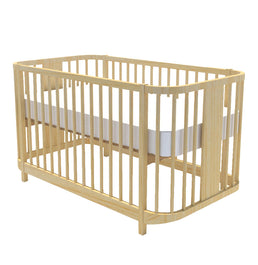 Berço Raika 3 em 1 - Madeira Clara