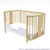 Berço Raika 3 em 1 - Madeira Clara