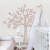 Papel de Parede Infantil Árvore de Cerejeira Bege - Mural