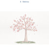 Papel de Parede Infantil Árvore de Cerejeira Bege - Mural