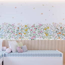 Papel de Parede Infantil Flores do Campo - Mural
