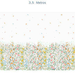 Papel de Parede Infantil Flores do Campo - Mural