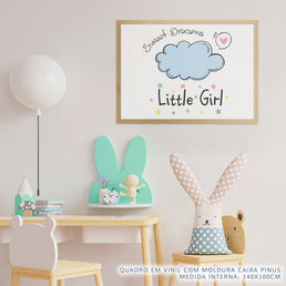 Quadro Infantil Nuvem Sweet Dreams Azul