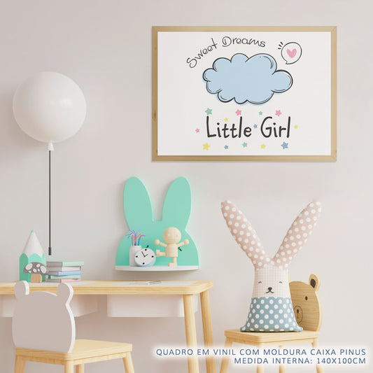 Quadro Infantil Nuvem Sweet Dreams Azul